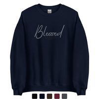 Blessed Unisex Sweatshirt In Dark Colors