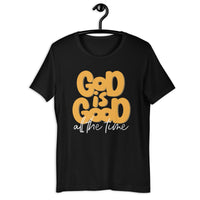 Black God Is Good All The Time Tee Shirt In Hanger