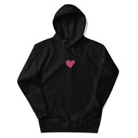 Front View Of A Black Jesus Loves You Hoodie