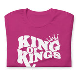 Front View Of A King Of Kings Tee Shirt In Berry