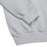 Close Up Details Of A Sport Grey Smile Jesus Loves You Sweatshirt