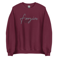 Forgive Unisex Sweatshirt In Dark Colors