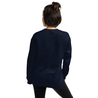 Back View Of A Navy Truth Sweatshirt